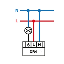 Dotykový a diaľkový regulátor LED DR4-LED-IR-biela