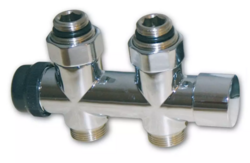 Kompaktný kúpeľňový pripojovací ventil OPTIMA  - 1/2"xM24; priamy; inox