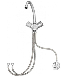 HAKL 016 trojcestná nízkotlaková umývadlová stojanková batéria, klasická, ramienko 22cm