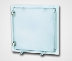 Plechové revízne dvierka so zacvakávacím zámkom, systém B2 600×800mm – RAL 9016