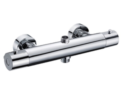 AQS SET termostatickej batérie PERSEI s tyčou Tevere a kompletným príslušenstvom, hlavica Slim 200mm
