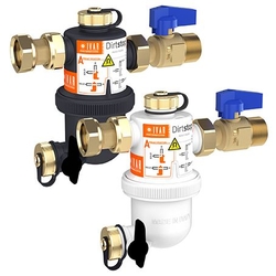 Magnetický filter DIRTSTOP -  otočný s patentovanou vložkou - 3/4"M x 3/4"F; 1,46m3/h; šedý - akcia