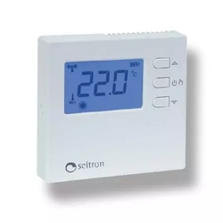 Priestorový termostat bezdrôtový  - s prijímačom s reléovým modulom - 2x1,5V AA