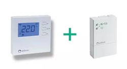 Priestorový termostat bezdrôtový  - s prijímačom s reléovým modulom - 2x1,5V AA