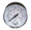 Manometer axiálny - D.63; 12bar; 1/4" axiálny