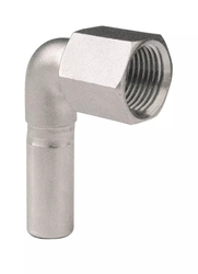 Prechodové koleno 90° - s vnútorným závitom a jedným zásuvným koncom - N - 15mm-Rp1/2"