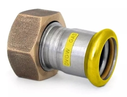 Pripojovacie šróbenie PRESS GAS - na ploché tesnenie - G1 1/4"-28mm