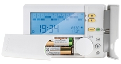 Denný/týždenný priestorový termostat - +5 °C až +40 °C; 2x1,5V AA; 2Ax1