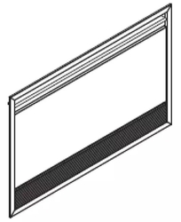 Krycí panel instalačnej skrine - vertikálna montáž - pre IVAR.SLI DC 1000