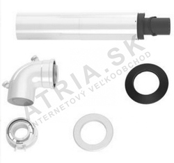BOSCH Vodorovný odťah spalín 60/100 dĺžka 310-505mm