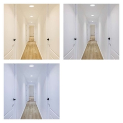 LED prisadené svietidlo, kruhové, biele, 12,5W, CCT