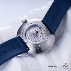 CIGA DESIGN náramkové hodinky U-Series Blue Planet GPHG Mechanical Watch - blue strap