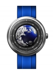 CIGA DESIGN náramkové hodinky U-Series Blue Planet GPHG Titanium Mechanical Watch - blue strap