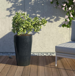 Granisil granitový květináč MONTI 55 cm Antracitový