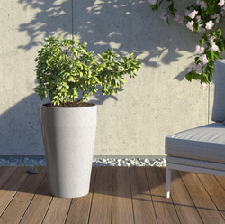 Granisil granitový květináč MONTI 55 cm Antracitový