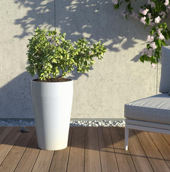 Granisil granitový květináč MONTI 55 cm Čierny