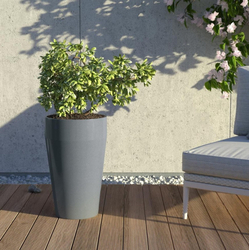 Granisil granitový květináč MONTI 55 cm Biely