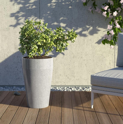 Granisil granitový květináč MONTI 55 cm Sivý