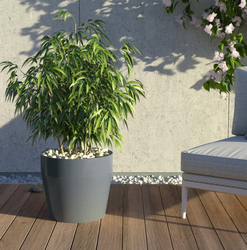 Granisil granitový květináč MONTI 35 cm Antracitový