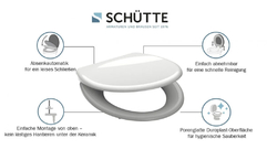 Schütte EASY CLIP bílé | Duroplast, Soft Close