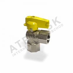 Guľový uzáver plyn - rohový - 1/2"FF; motýľ