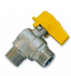 Guľový uzáver plyn - rohový - 1/2"MM; motýľ