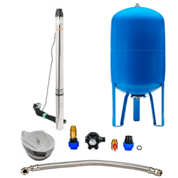 Domáca vodáreň s ponorným čerpadlom 3,5" SC 3-25 400V / 100l - RTS