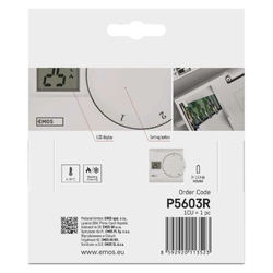 Izbový manuálny drôtový termostat P5603R