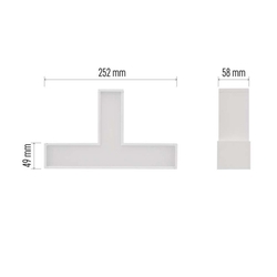 LED lineárne svietidlo ORTO TCON 12W, neutrálna biela