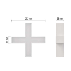 LED lineárne svietidlo ORTO XCON 15W, neutrálna biela