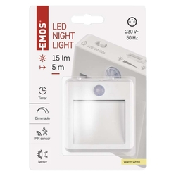 LED nočné svetlo P3319 s pohybovým čidlom do zásuvky