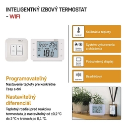 Izbový programovateľný bezdrôtový WiFi GoSmart termostat P56211