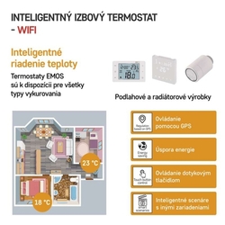 Izbový programovateľný bezdrôtový WiFi GoSmart termostat P56211