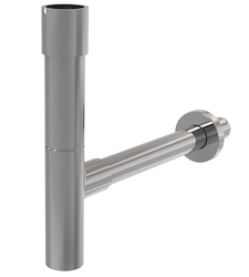 Sifón umývadlový masívny, celokovový, DESIGN, 30l/min., DN32 , mosadz s chrómovým povrchom