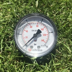 Valbrass Manometer 50mm 1/4 " 0-10 bar zadný