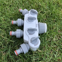 Bradas 4-cestný rozdeľovač s ventilmi - 1" + 3/4" VNZ