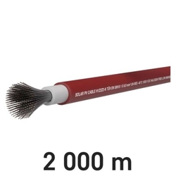 PV solárny kábel H1Z2Z2 červená 6mm, 2000 m