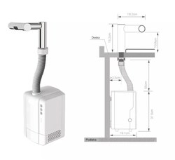 Jet Dryer AIRTAP guľatá Kartáčovaný nerez