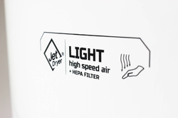 Jet Dryer LIGHT Biely ABS plast