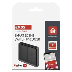 GoSmart Prenosný ovládač scén IP-2002ZB, ZigBee 3.0, 2-tlačidlový