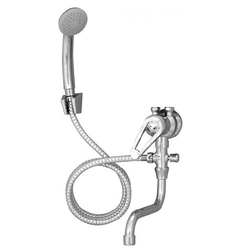 HAKL 026 trojcestná nízkotlaková kombinovaná batéria ramienko + sprcha, páková, ramienko 18cm, hadica 150cm