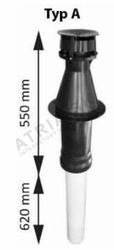 Zvislý odťah spalín + prívod vzduchu 80/125 mm - A