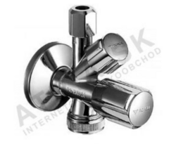 Rohový kombinovaný ventil - 1/2"x(3/4"+3/8")