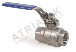 Guľový uzáver závitový - dvojdielny - séria B3; nerez- 1/4"; L=49mm
