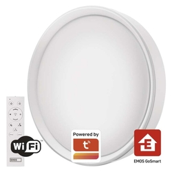 Inteligentné LED svietidlo GoSmart, prisazené, kruhové, 30W, CCT, stmievateľné, WiFi