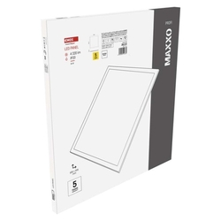 LED panel MAXXO 60×60, štvorcový vstavaný biely, 36W neutrálna b.