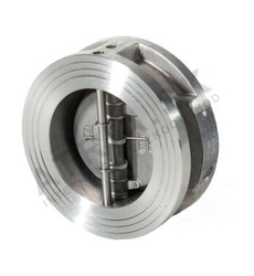 Medziprírubová motýľová spätná klapka - séria D6; nerez - DN 150; L=76mm