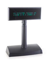 Displej Giga DSP-840UD-01, zákaznický displej 2x20 znaků, USB, černý