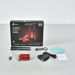 Sieťová karta TP-Link Archer TX3000E AX 3000, WiFi 6, Bluetooth, 574Mbps 2,4GHz/ 2402Mbps 5GHz, PCI-e