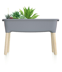 Sadbovač Prosperplast RESPANA PLANTER WOOD HIGH SET sadbovač 78 cm sivý kameň